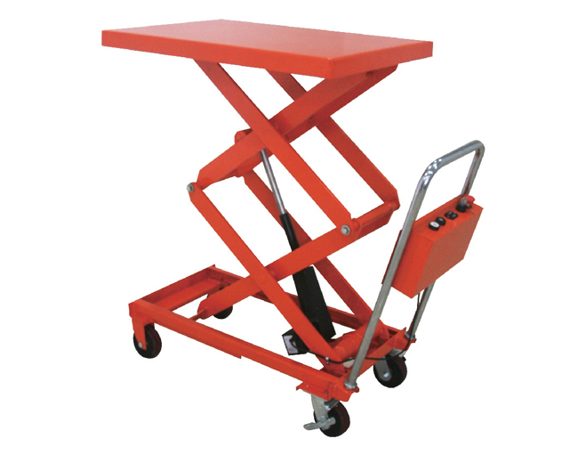 雙剪式電動(dòng)推桿平臺(tái)車(chē)